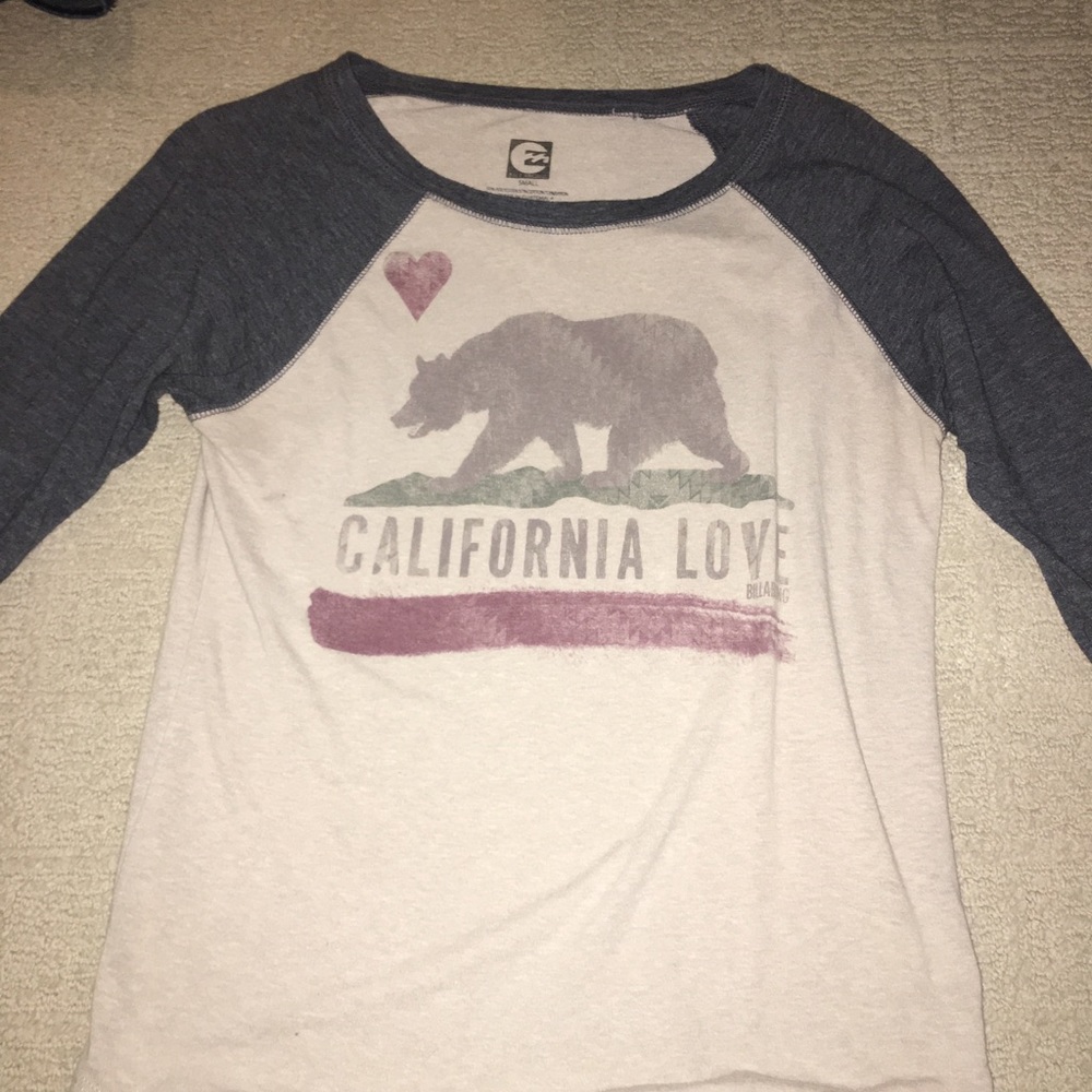 Billabong California love baseball tee